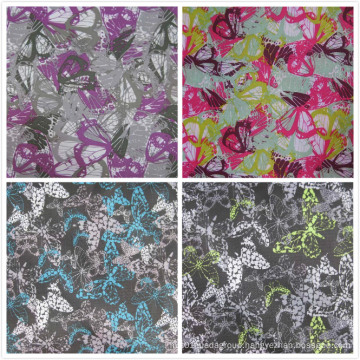 Oxford 600d High Density PVC/PU Butterfly Printing Polyester Fabric